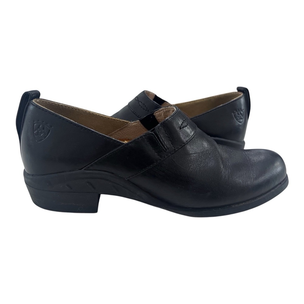 ARIAT Black Leather Loafers Women's Slip‎ On Shoes Size 7